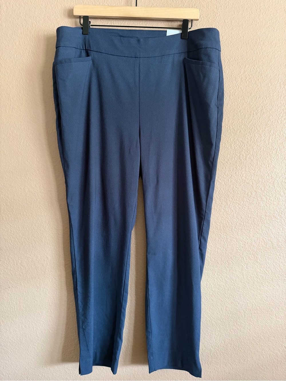 Chico's Pull-On So Slimming Ankle Pant Basic Navy Blue Size 16, Chico’s 3R